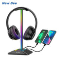 Z8 RGB Headphones Stand Holder Desk Gaming Headset with 2 USB Ports