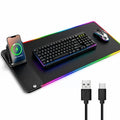 Premium RGB mouse pad with wireless charging